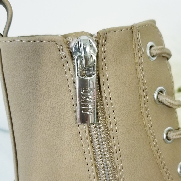 DKNY Stassi Menia Embellished Rhinestones Combat Boots - Picture 6 of 13